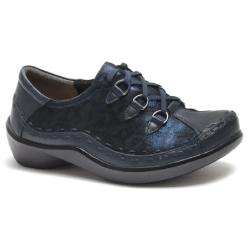 Zierra Allsorts Navy Swirl Multicolor Leather (Women's)