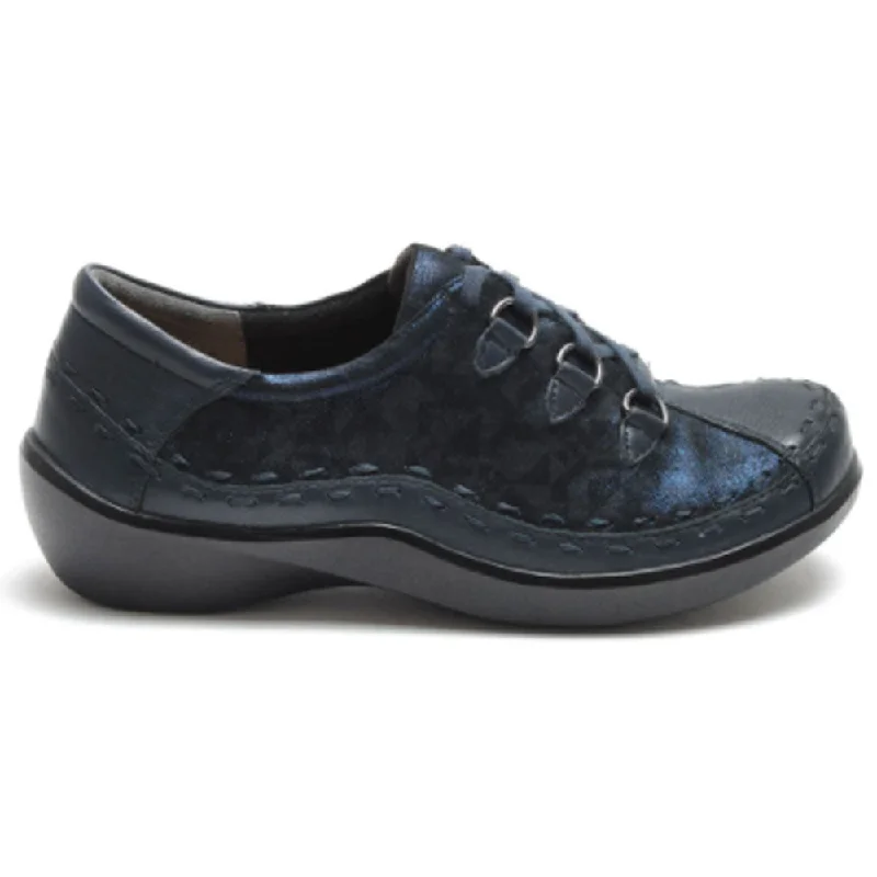 Zierra Allsorts Navy Swirl Multicolor Leather (Women's)