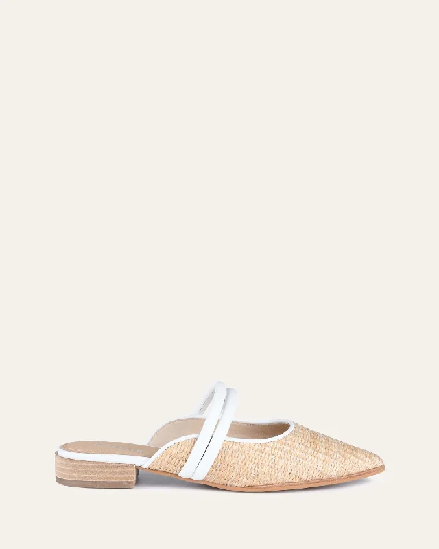 ATLAS CASUAL FLATS NATURAL RAFFIA