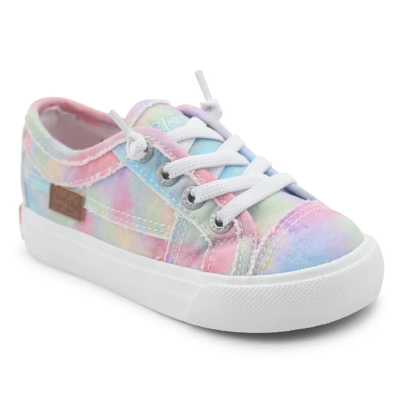 Blowfish Toddler's Mack-T Sneaker - Rainbow Planet Canvas