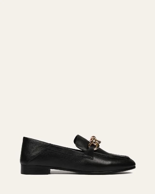 DREAM CASUAL FLATS BLACK LEATHER