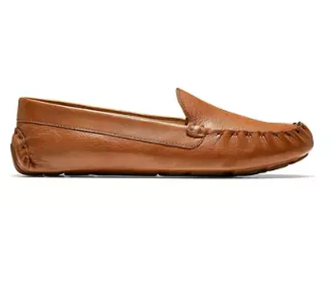 WOMEN'S COLE HAAN EVELYN DRIVER | PECAN LEATHER