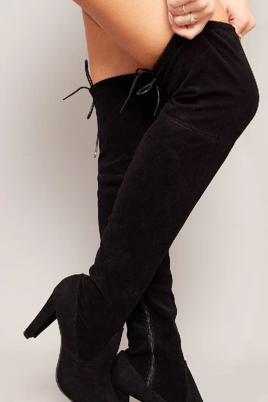 Black Over The Knee Boots