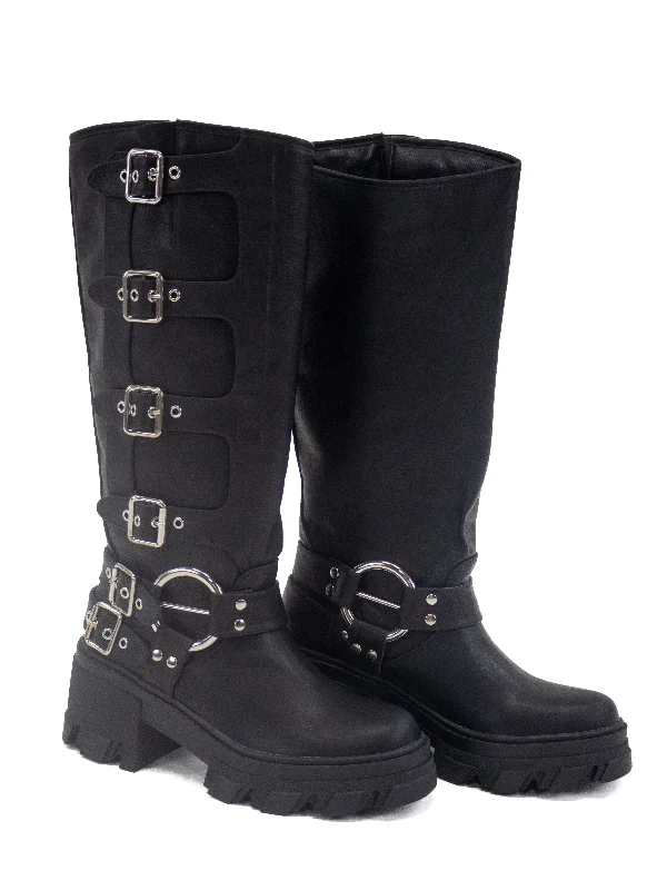 Buckle Up Biker Boot