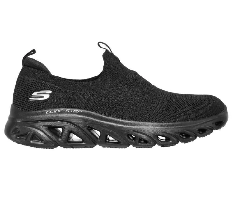 SKECHERS WOMEN'S GLIDE-STEP SPORT LIVELY GLOW - BLACK/BLACK